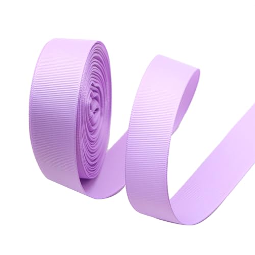 David accessories 20 Meter solides Ripsband Rolle für Geschenkverpackungen, Basteln, Haarschleifen, Hochzeits-Party-Dekoration (Lt.Orchidee, 2,5 cm) von David accessories