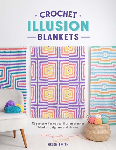 Häkeln Illusion Decken: 15 Blickfang 3D Wirkung Muster Anweisung Buch (Taschenbuch) mit Intarsien Technik - 1 Stück von David & Charles