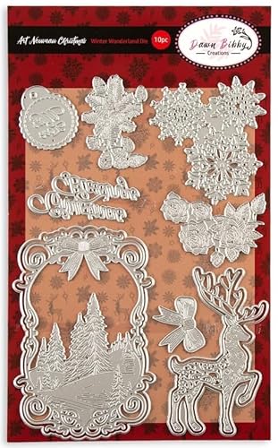 Dawn Bibby Creations Art Nouveau Winter Wonderland Stanzform von Dawn Bibby Creations