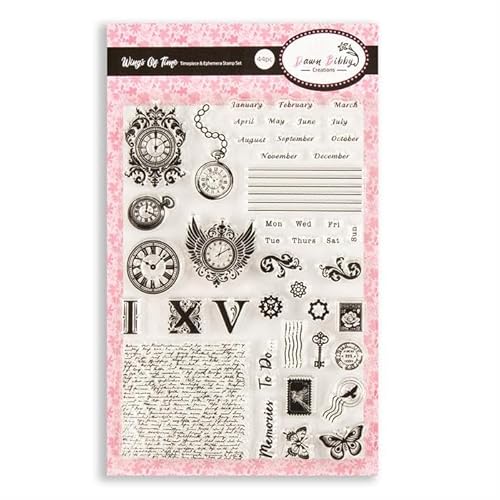 Dawn Bibby Creations Wings of Time Timepiece & Ephemera Stempel-Set von Dawn Bibby Creations