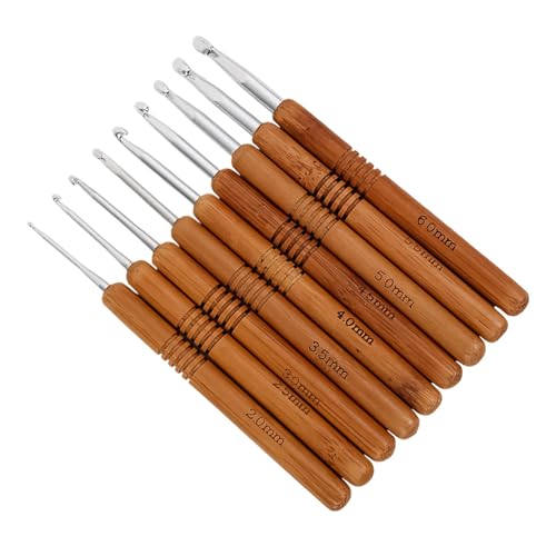 Dayysiuy Häkelnadeln,Häkelnadeln, 9X Anfänger-Häkelnadel-Haken-Set, Webgarn-Stricknadel-Set für Anfänger, Häkeler, Strickerinnen und Großmütter von Dayysiuy