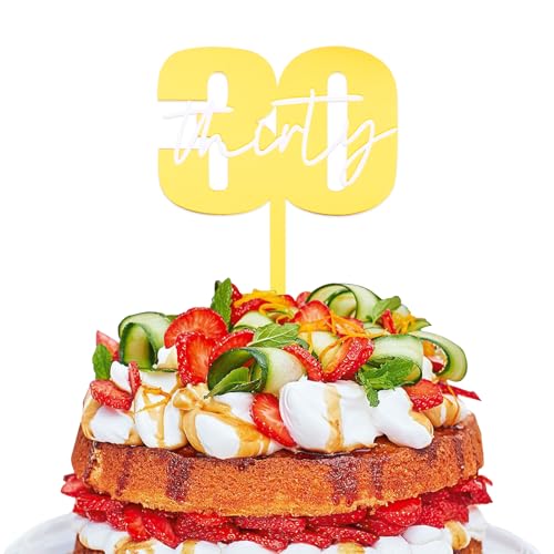 DazzJoy Tortendeko 30 Geburtstag Mann Frau, Acryl Cake Topper 30 Geburtstag,Gold Torten Deko 30 Geburtstag, Happy 30th Birthday Tortendeko, Kuchendeko Geburtstag 30, Gold 30. Geburtstag Kuchen Deko von Dazzjoy