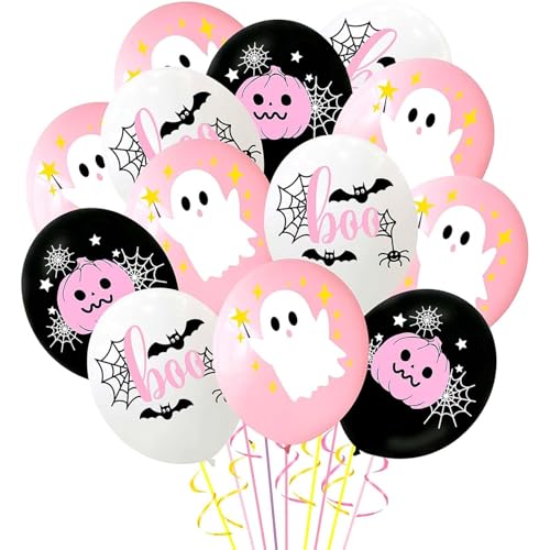 DazzJoy Halloween Deko Ballons Set, 18 Stück 12 Zoll Halloween Luftballons Deko, Halloween Deko Kinder Helium Ballon, Halloween Deko Party Dekoration, Horror Deko, Halloween Luftballon für Kinderparty von Dazzjoy