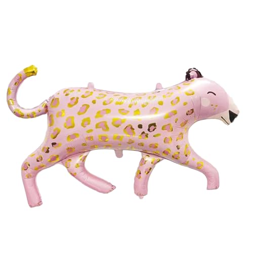 4 Stk Leopard Folienballon Tiere,Rosa Leopard Luftballons Tiere,Waldtiere Gepard Geburtstag Luftballons,Dschungel Deko Geburtstag,Gepard Deko Ballon für Kindergeburtstag Deko,Safari Tiere Thema Party von Dazzjoy