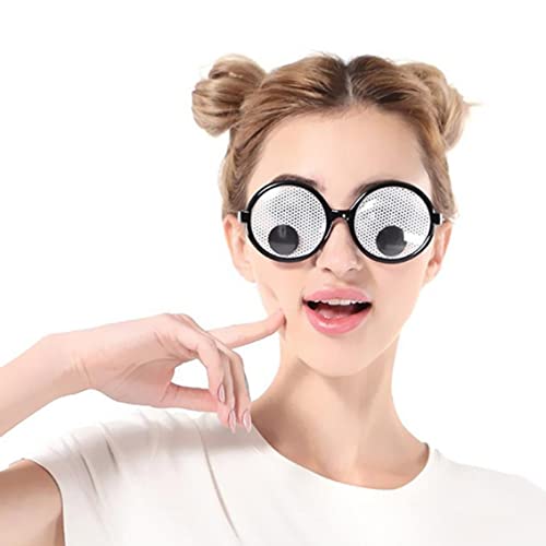 Dbvnnsy Lustige Brille, Googly Eyes Party Brille, Neuheit Farbtöne lustige GOOLLY Brille Lustige Brille für Erwachsene Kostümzubehör für Partygefallen von Dbvnnsy