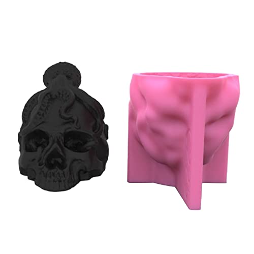 3D-Silikonform mit Totenkopf-Motiv, für handgefertigte Desktop-Dekoration, Gips, Epoxidharz für Heimdekoration von Dcaknri