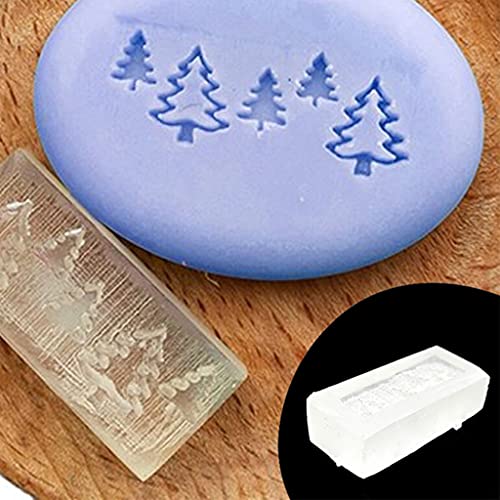 Dcaknri Transparenter Seifenstempel mit Weihnachtsmotiven, natürliche Bio-Seifenherstellung, Acryl-Stempel, Harzherstellung, Acrylkapitel von Dcaknri