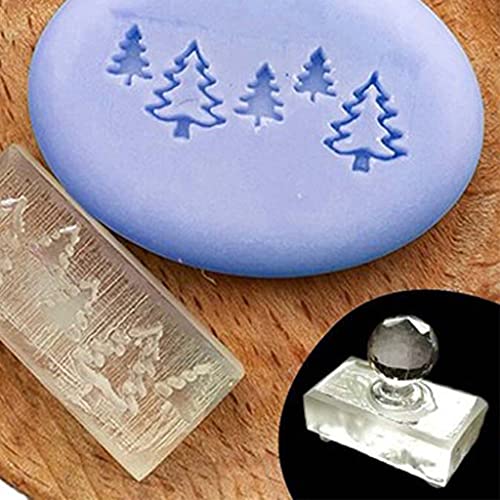 Dcaknri Transparenter Seifenstempel mit Weihnachtsmotiven, natürliche Bio-Seifenherstellung, Acryl-Stempel, Harzherstellung, Acrylkapitel von Dcaknri