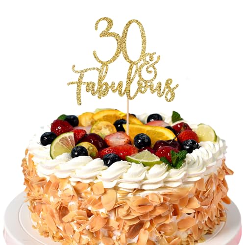 Dcsfadq 1stuck 30 Jahre alt 30 g Goldstreusel Happy Birthday Tortendeko Happy Birthday Deko Tortenaufleger Geburtstag Happy Birthday Tortenaufleger Tortenaufleger Geburtstag von Dcsfadq