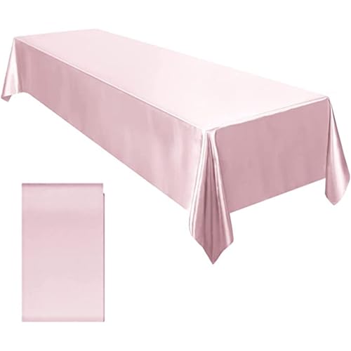 Ddujbtp Pflegeleichte Baumwoll-Leinen-Satin-Tischdecke, verschönert das Essen für Hochzeiten und festliche Bankette von Ddujbtp