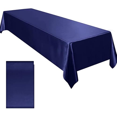 Ddujbtp Pflegeleichte Baumwoll-Leinen-Satin-Tischdecke, verschönert das Essen für Hochzeiten und festliche Bankette von Ddujbtp