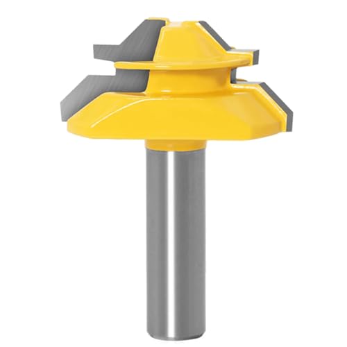 12 Mm 1/2 "Schaft -Gehrung 45 Grad Klebergelenk Router Bits Kleberfugen Set Holzbearbeitungsschneider Für Holzbearbeitungswerkzeuge,12.7x50,8 Mm 12 Mm 1/2 "Schaft -Gehrung 45 Grad Klebergelenk Router Bits Kleberfugen Set Holzbearbeitungsschneider Für Holzbearbeitungswerkzeuge,12.7x50,8 Mm von Ddyspan
