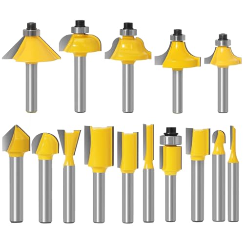 15pcs1/4inch Router Bit Set Set Trimming Gerade Frässchneider Für Holzbits Wolframkarbid Schneiden Holzbearbeitung,Rohr 15pcs1/4inch Router Bit Set Set Trimming Gerade Frässchneider Für Holzbits Wolframkarbid Schneiden Holzbearbeitung,Rohr von Ddyspan