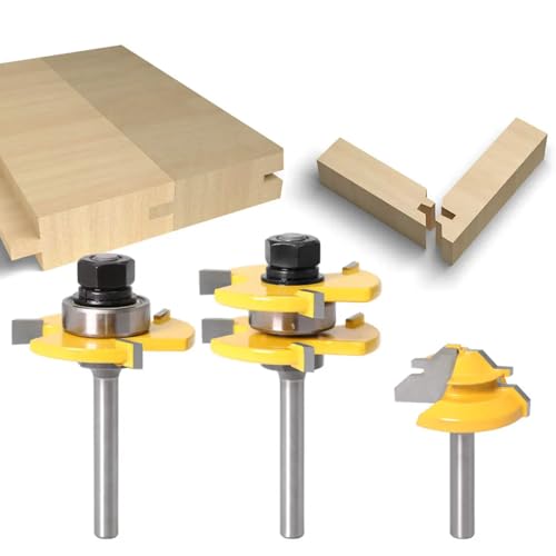 3 Pc 6mm 1/4 Schaftzungenfrühnungsgelenksbaugruppe Router Bit Gehrung Strecke Bit Holzbearbeitungswerkzeuge,6,35 Mm Schaft 3 Pc 6mm 1/4 Schaftzungenfrühnungsgelenksbaugruppe Router Bit Gehrung Strecke Bit Holzbearbeitungswerkzeuge,6,35 Mm Schaft von Ddyspan