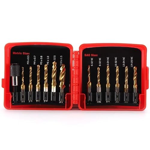 Hexagonal Shank Drill Bit, Bohren Und Tippen Integrierter Tap 12PCS Composite Tap Set von Ddyspan