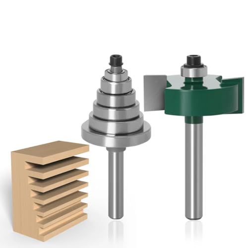 Rabbiner -Router -Bit Mit 6 Lagern Set -1/2 "H - 1/4" 6 Mm Schaft Holzbearbeitung Zapfen Cutter Für Holzbearbeitungswerkzeuge,6mm Schaft Rabbiner -Router -Bit Mit 6 Lagern Set -1/2 "H - 1/4" 6 Mm Schaft Holzbearbeitung Zapfen Cutter Für Holzbearbeitungswerkzeuge,6mm Schaft von Ddyspan