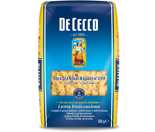 De Cecco Paste 500 Stück Fingerhut gestreift von De Cecco