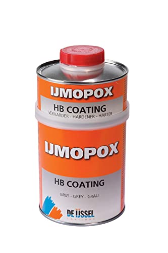 De IJssel HB Coating / IJmopox, Epoxidharz Beschichtung | Grau | 0,75L | Mit Härter, gegen Osmose und Korrosion von De IJssel