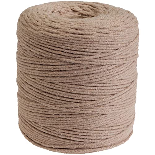 DéVa Makramee Garn - 2mm x 300m Länge - Makramee Band aus 100% Baumwolle natur von DéVa