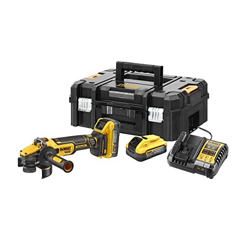 DEWALT DCG409H2T-QW Schleifmaschine 18V 125mm mit 2 Batterien 5Ah Powerstack von DeWalt