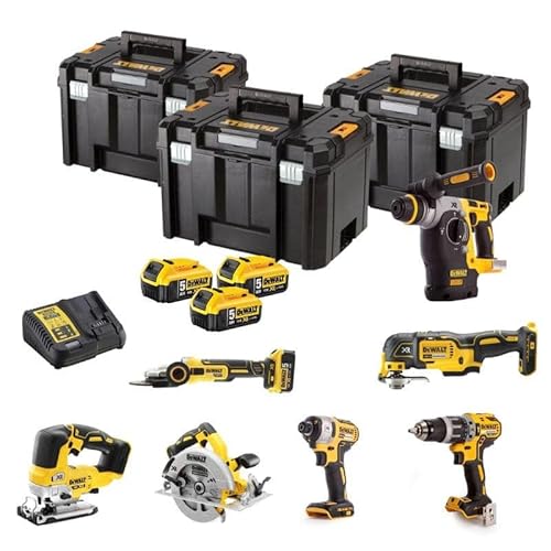 Dewalt DCK755P3T Werkzeug-Set, 18 V (3 x 5,0 Ah) in 3 Koffern T-STAK von DeWalt