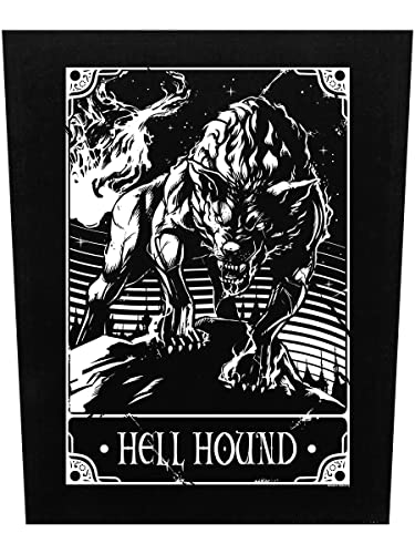 Deadly Tarot Hell Hound Rücken Patch Schwarz 29.3x36cm von Deadly Tarot