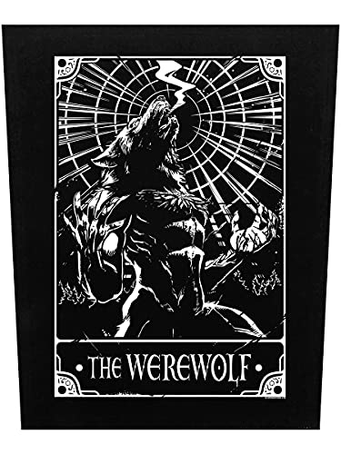 Deadly Tarot The Werewolf Rücken Patch Schwarz 29.5x36cm von Deadly Tarot