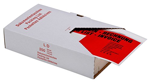 Debatin 522182/250 Begleitpapiertasche DIN-lang Lieferschein/Rechnung 4x 250 Stück im Spenderkarton von Debatin