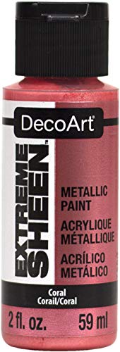 Deco Art DPM26-30 Acrylfarbe für Kunst und Handwerk, acryl, korallenrot, Einheitsgröße, 2 FL Oz von DecoArt
