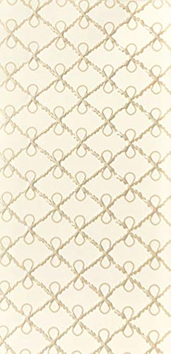 Verzierwachsplatte 100x200mm - Gala weiss/champagne (1 Stück) von Deco Hobby