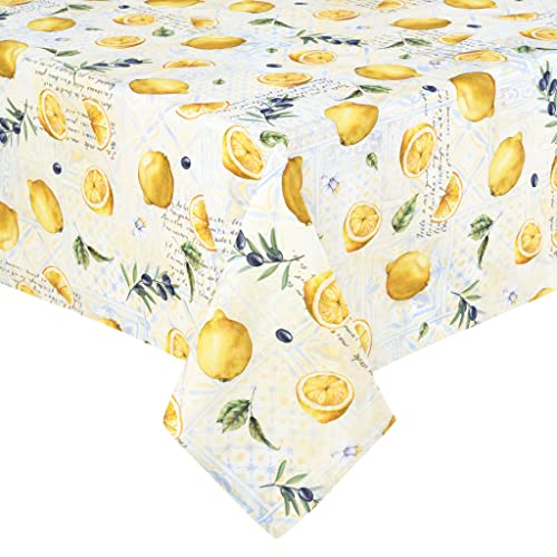 Deco Mex Citrus Tischdecke 140x140cm Gelb, Grün von Deco Mex