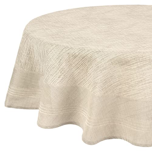 Deco Mex HZ7859401180R Joleen 180cmD Tischdecke grau, Gold von Deco Mex