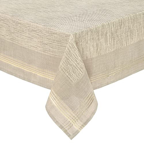 Deco Mex HZ7859401250 Joleen Tischdecke 150x250cm grau, Gold von Deco Mex