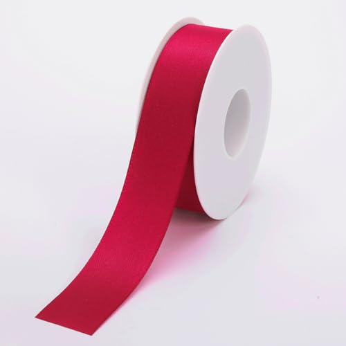 Geschenkband mit Drahtkante 40 mm x 50 m Taftband rot Deko-Geschenkband aus Taft Geschenkverpackung Schleifenband Deko-Band Stoffband Satinband mit Drahtkante von Deco Woerner