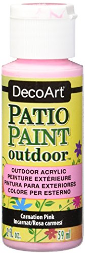 Deco Art Outdoor Acrylfarbe, Acryl, Carnation Pink, 59 ml von DecoArt