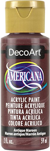 DecoArt Americana Mehrzweck-Acrylfarbe, 59 ml, Antique Maroon von DecoArt