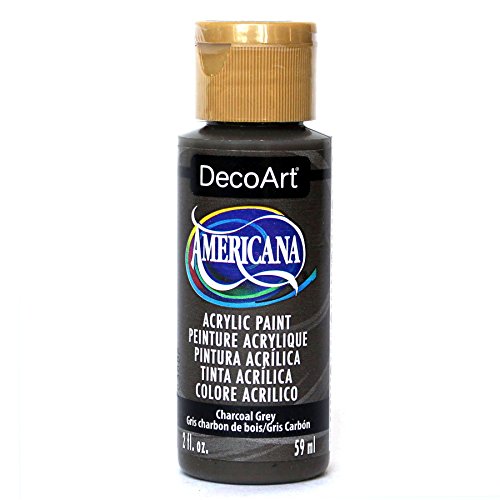 DecoArt Americana Mehrzweck-Acrylfarbe, 59 ml, Charcoal Grau von DecoArt