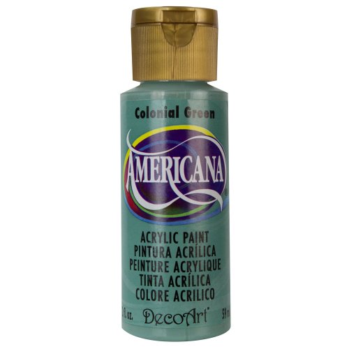 DecoArt Americana Mehrzweck-Acrylfarbe, 59 ml, Colonial Grün von DecoArt