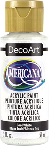 DecoArt Americana Mehrzweck-Acrylfarbe, 59 ml, Cool Weiß von DecoArt