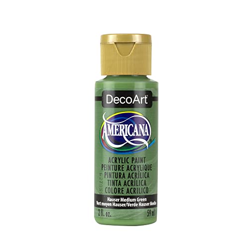 DecoArt Americana Mehrzweck-Acrylfarbe, 59 ml, Hauser Medium Grün von DecoArt