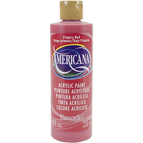 DecoArt Americana Mehrzweck-Acrylfarbe, 59 ml, Primary Rot von DecoArt