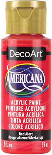 DecoArt Americana Mehrzweck-Acrylfarbe, 59 ml, Rot Alert von DecoArt