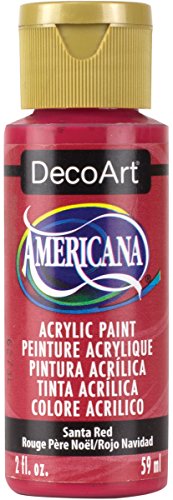 DecoArt Americana Mehrzweck-Acrylfarbe, 59 ml, Santa Rot von DecoArt