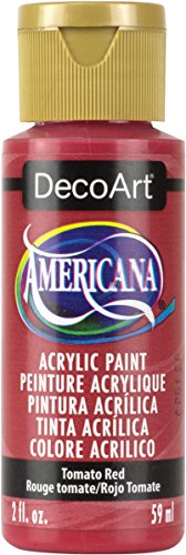 DecoArt Americana Mehrzweck-Acrylfarbe, 59 ml, Tomato Rot von DecoArt