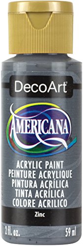 DecoArt Americana Mehrzweck-Acrylfarbe, 59 ml, Zinc von DecoArt
