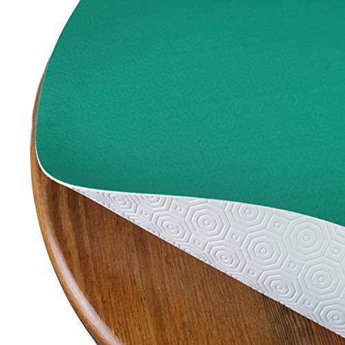 DecoHomeTextil Heimtextilmanufaktur Tischpolster Tischschoner Schutzbelag Größe und Farbe wählbar Oval 120 x 220 cm Poker Grün Tischschutz Molton Auflage Schoner Unterlage von DecoHomeTextil Heimtextilmanufaktur