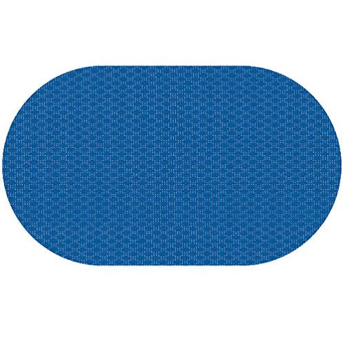 Klassische Tischdecke Gartentischdecke Milano Raute Rund Oval Größe und Farbe wählbar Oval 130 x 280 cm Blau abwaschbare Tischdecke von DecoHomeTextil Heimtextilmanufaktur