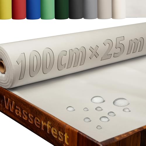 Tischdecke Rolle Tischdeckenrolle Vliesstoff Vlies Champagner 1 x 25 m 80g/m² abwaschbar wasserabweisend von DecoHomeTextil Heimtextilmanufaktur