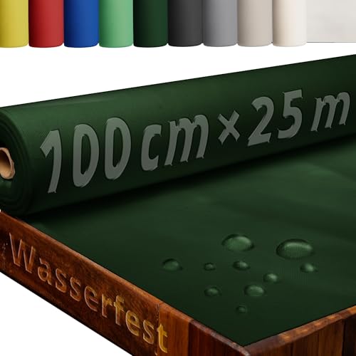 Tischdecke Rolle Tischdeckenrolle Vliesstoff Vlies Dunkelgrün 1 x 25 m 80g/m² abwaschbar wasserabweisend von DecoHomeTextil Heimtextilmanufaktur