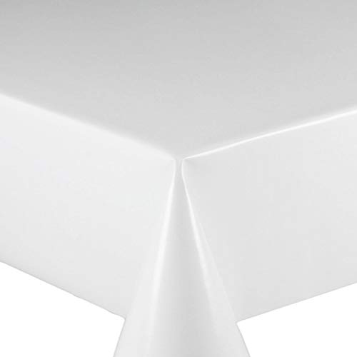 Wachstuch Wachstischdecke Tischdecke Gartentischdecke Glatt Uni Weiß Breite & Länge wählbar 140 x 300 cm Eckig abwaschbar Wachstuch Wachstischdecke Tischdecke Gartentischdecke Glatt Uni Weiß Breite & Länge wählbar 140 x 300 cm Eckig abwaschbar von DecoHomeTextil Heimtextilmanufaktur